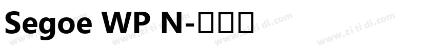 Segoe WP N字体转换